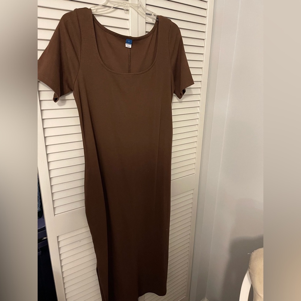 Chocolate Short Sleeve Dress